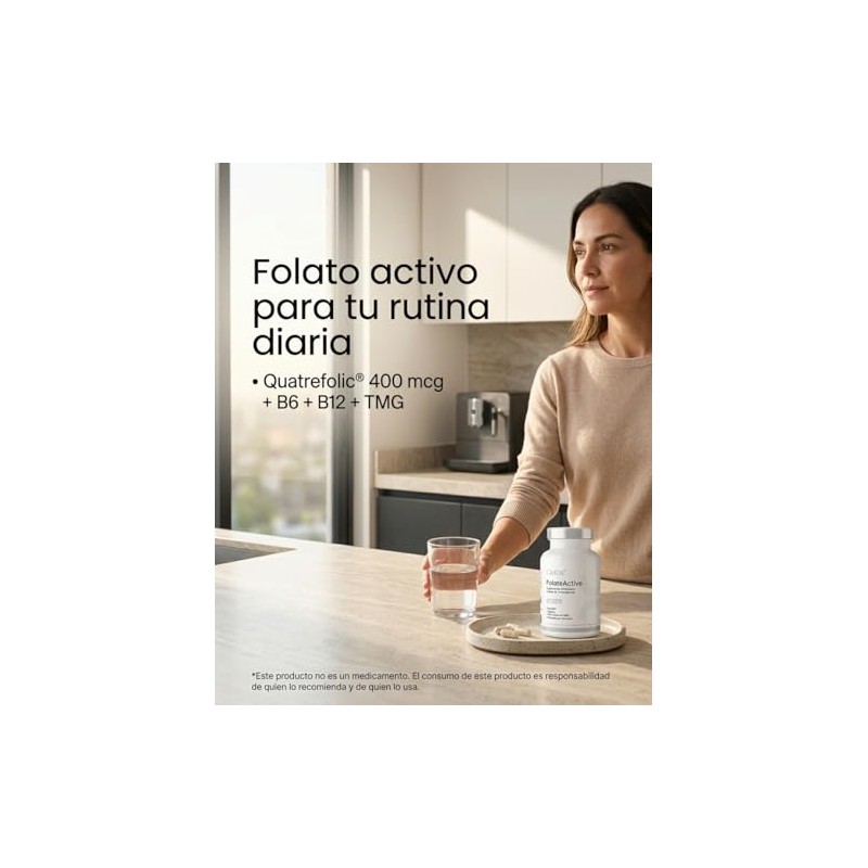 CellX | FolateActive con Metilfolato Quatrefolic 400 mcg, TMG 1000
