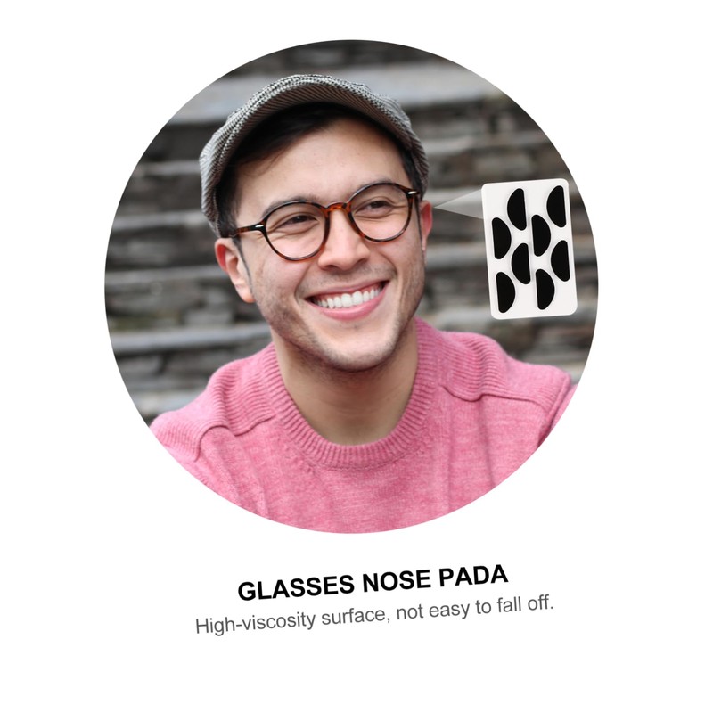 Baluue 20 Sheets Non-slip Eye and Nose Stickers Thin Nosepads