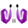 Diabolo Freizeitsport UV Light Poi in Purple - Angel Wings
