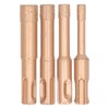4PCS Brazed Hole Saw Kit Triangle Shank Tile Hole Opener