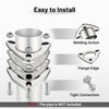 EVIL ENERGY 2.5 Inch 3 Bolt Exhaust Flange Connection Kit,