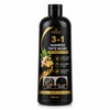 Shampoo Tinte Negro 3 en 1, Cubre Canas al Instante,