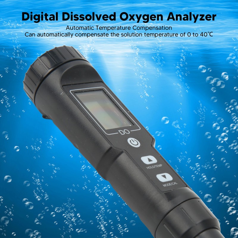 Dissolved Oxygen Meter 2 in 1 Water Temperature Oxygen Measuring