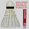 ShuttlePro T20 Badminton Shuttlecocks, 12 Pack, Goose Feather, Professional Training,