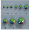 HARIMITSU US-6K Peacock Beads, 0.3 inches (8 mm)