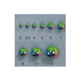 HARIMITSU US-6K Peacock Beads, 0.3 inches (8 mm)