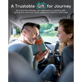 COOAU 2.5K Dual Dash Cam, Built-in GPS & Wi-Fi, 1440P Dash Cam Front and Inside with Infrared Night Vision, Dash Camera for Cars with Parking Mode, Loop Recording