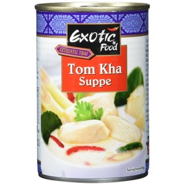 Exotic Food Tom Kha Soup, Ready to Serve (1 x 400 ml Can), 400 ml (Pack of 1)
