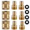 Brass Garden Hose Quick Connectors Set for Easy Watering