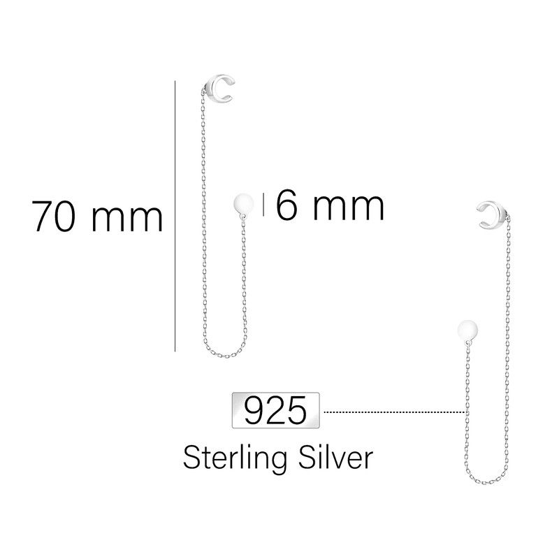 SOFIA MILANI - Women's Earrings 925 Silver - Circle Earrings,