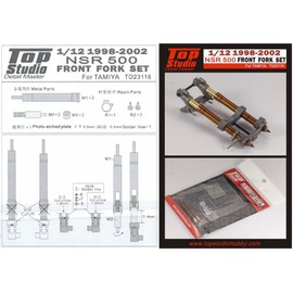 トップスタジオ フロントフォークセット ホンダ NSR 500 1998-2002 タミヤ 1/12 TD23118