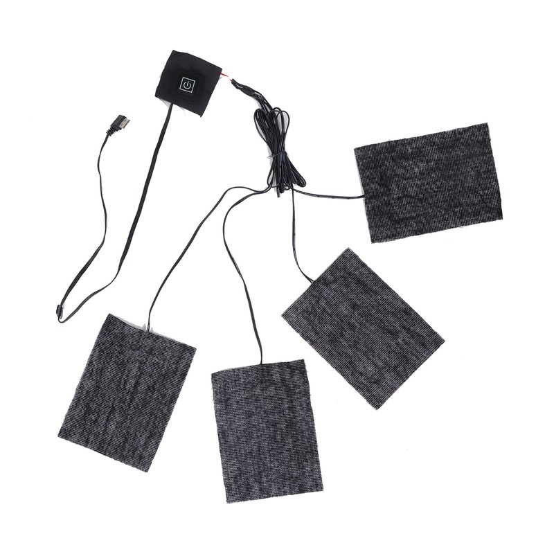 Clothing Electric Heating Pads Winter Camping Adjustable 3 Level Carbon