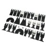 28PCs Oscillating Blade Saw Accessories Woodworking Parts High Carbon Steel