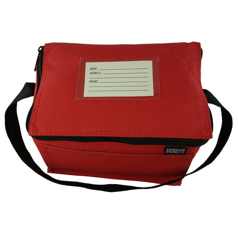 Insulated Lunch Cooler Bag, Red