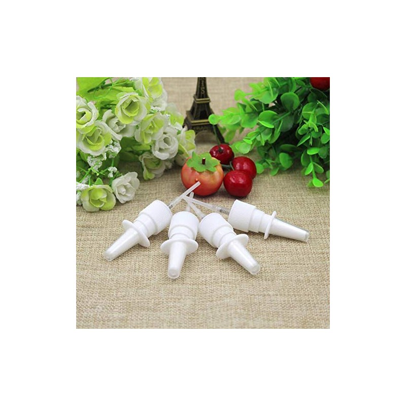 6 Pcs 10ML 0.34OZ Empty Refillable Brown Glass Nasal Spray