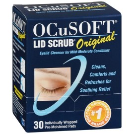 OCUSOFT EYE LID SCRUB PAD 30CT