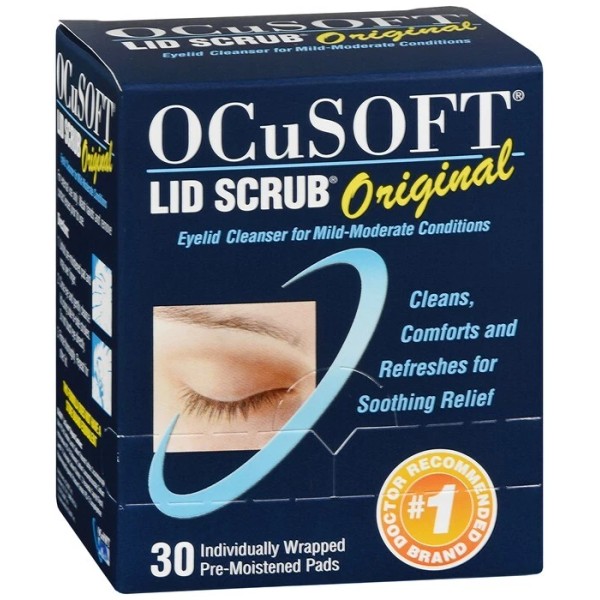 OCUSOFT EYE LID SCRUB PAD 30CT