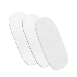 3 Pcs Moses Basket Fitted Sheets - 100% Pure Cotton 2 Fitted Sheets + 1 Waterproof Mattress Protector with 145 GSM Terry Fabric (73-76 x 28-30 cm, White)