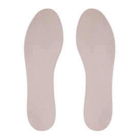 Schweineleder Leder Schuheinlagen - rutschfeste Einlegesohlen für Frauen - Leather Shoe Insoles - selbstklebende Barfuß Einlegesohlen für hohe Absätze (Hautfarbe-rundkopf, 40-41)