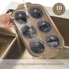 LCKitchen 2-Pack Silicone Foldable Baking Pans With Metal Reinforced Frame
