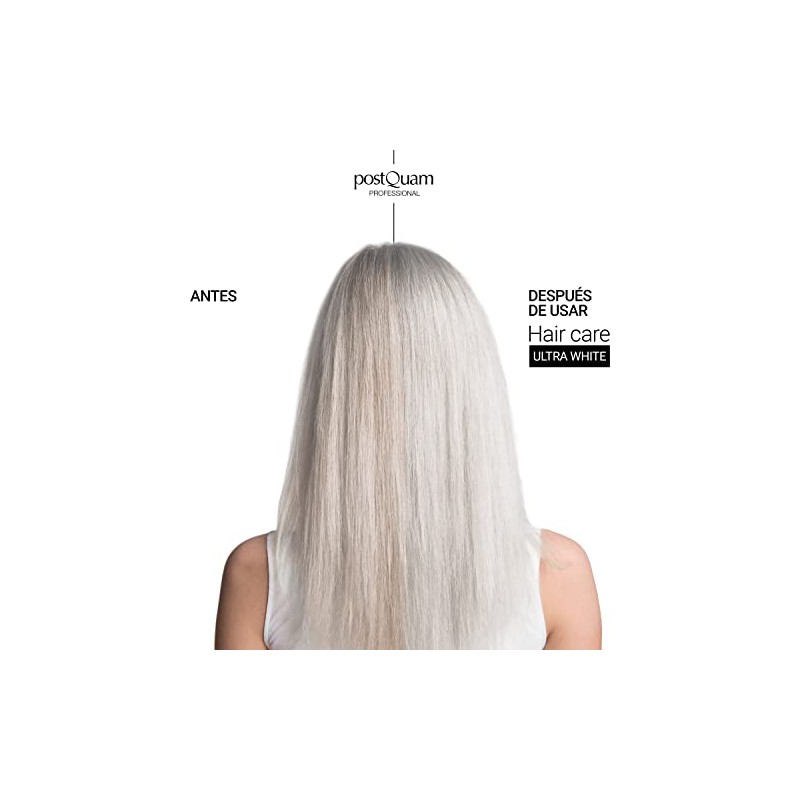 POSTQUAM PQP03041 Shampoo Whites 1000 ml for adults, ideal for