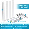 Goovilla Heavy Duty White Metal Wall Shelving Brackets, 12 Inch