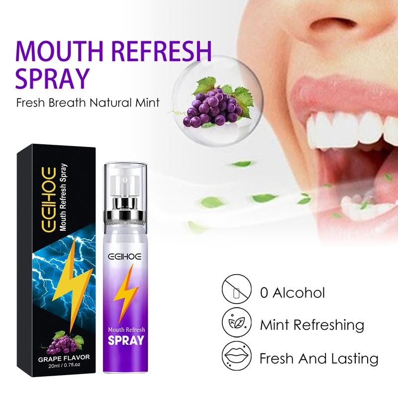 EELHOE Mouth Refresh Spray，Oral Odor Treatment Spray，Clean mouth odor, fresh