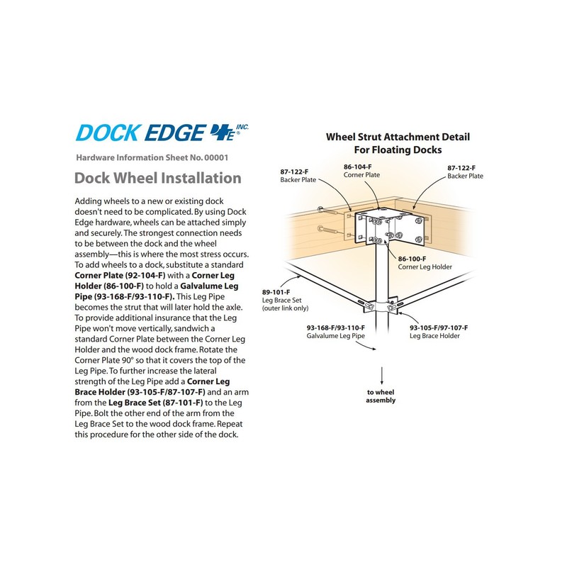 Dock Edge + Dock & Boat Lift Wheel, 24", 1.98"