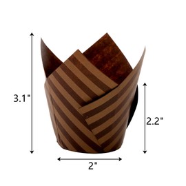 Lawei Set of 300 Tulip Cupcake Liner - Baking Paper Cups Muffin Liners Wrappers for Weddings, Birthdays, Baby Showers