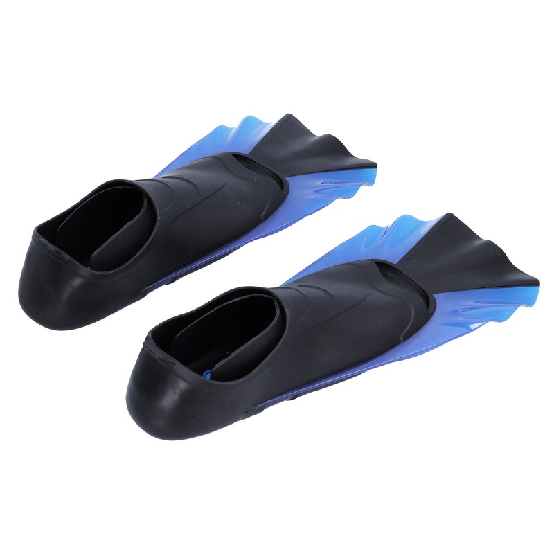 Short Diving Training Fins Full Foot AntiSlip Soft Flippers for