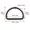 BIKICOCO Metal D-Rings Buckle, 2 Inch Non-Welded for Webbing Sewing