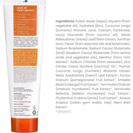 Botanique Turmeric & Coconut Oil Whitening Antiplaque Herbal Toothpaste, Whitens Teeth, Fluoride Free, No Artificial Flavors, SLS Free, Vegan, Cruelty Free, Foaming, Mint Flavor, 4 Oz, 1 Pack