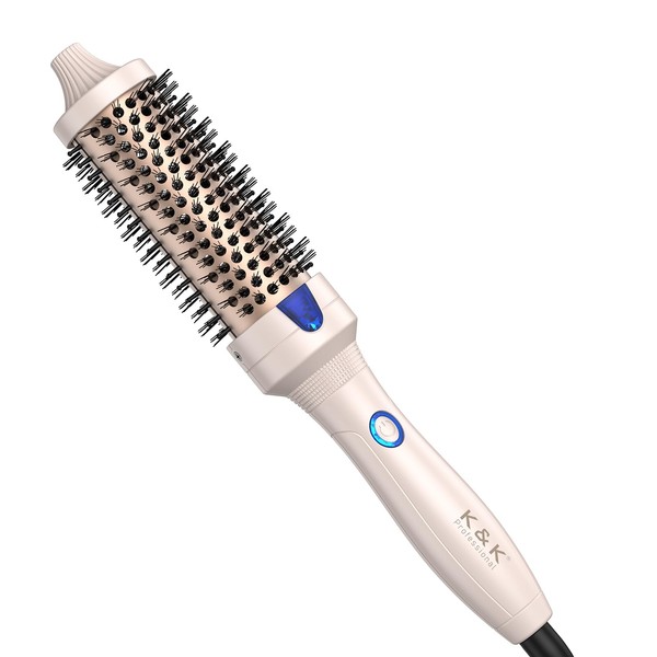 K&K 1.5 inch Thermal Brush Volumizing Brush Heated Curling Ceramic