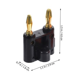 LABRIMP 20pcs Dual Banana Plug Speaker Connectors Screw Type Plated Tips for Secure Audio Connection for Speaker Wire Setup Mixed Colors