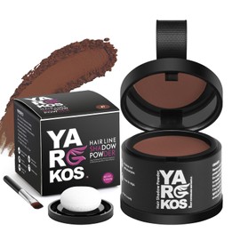 Yargkos Hairline Shadow Powder, Red Brown, Root Touch Up Powder for Instantly Gray Hair Cover Up, Women Color Root Coverage for Thinning Grey, Mens Roots Concealer for Hair Loss Beard Line, #7