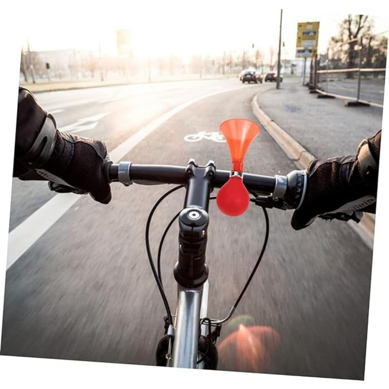 Kids Bicycle Horn, Air Squeeze Snail Design, 2-Pack, Handlebar Bell