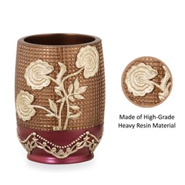 Popular Bath Ombre Rose Design Tumbler, Burgundy