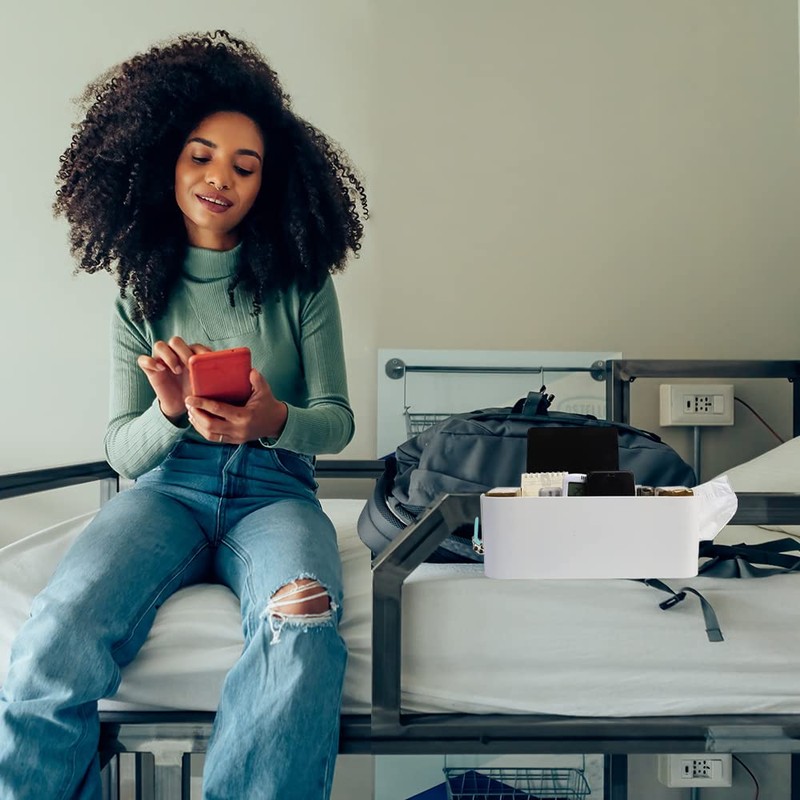 Infreecs Bedside Caddy for Hanging, Bed Organiser for Hanging, Hooks