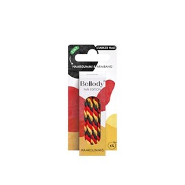 Bellody® Original Hair Bobbles - Stylish Braided Hair Scrunchie with Strong Hold (Set of 4) Women's Hair Accessories (Fan Edition)