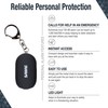 SABRE Personal Alarm with LED Light and Snap Hook, 130dB
