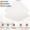 sourcing map 100pcs Air Fryer Liners 6.5 Inch Square Bamboo