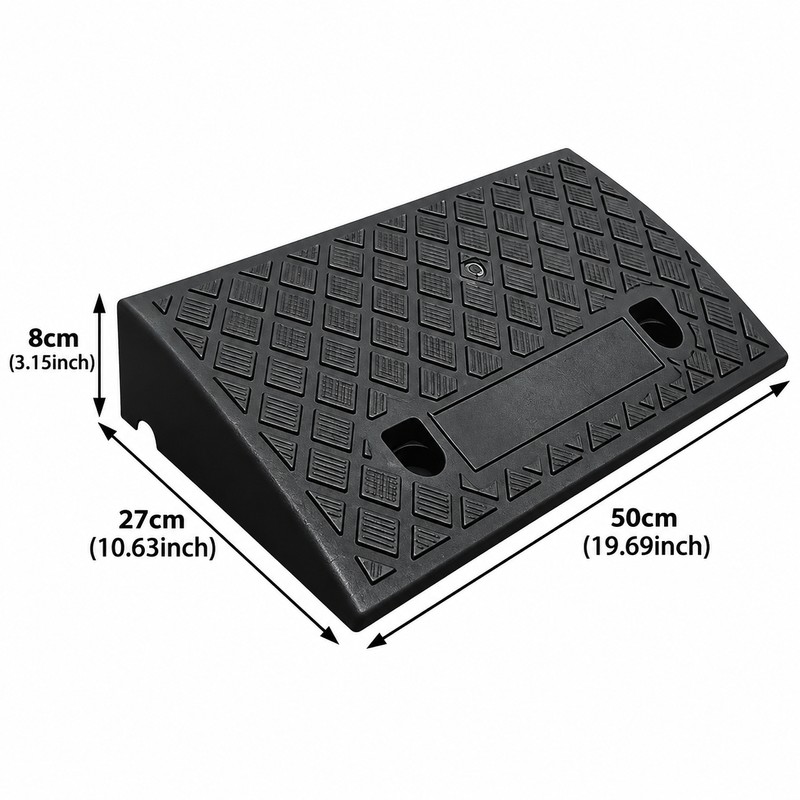 Threshold Ramp for Smooth Access – Non-Slip Plastic Transition Ramp