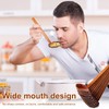 10 Pcs Wood Soup Spoon with Long Handle Japanese Style