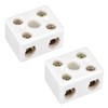 uxcell 2 Way Ceramics Terminal Blocks High Temp Porcelain Ceramic