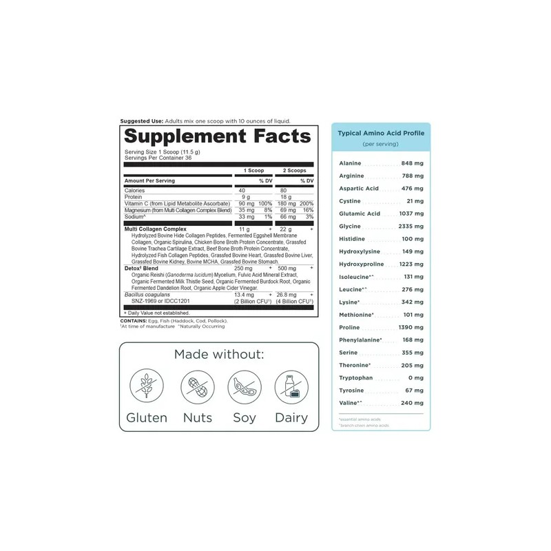 Ancient Nutrition Polvo De Colágeno Sin Sabor 14.6 Oz