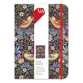 V&A William Morris Strawberry Thief Elasticated Journal (12.7 x 17.7 cm)