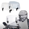 Shkalacar Motorcycle Windscreen, Clip-on Windscreen Extension with Adjustable Clip, Universal