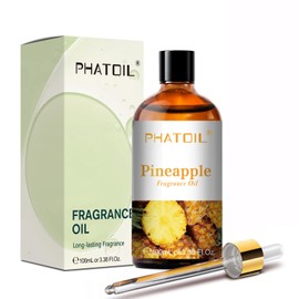 PHATOIL Pineapple Fragrance Oils for Aromatherapy, 3.38FL.OZ Diffuser Oils for Home, Perfect for Aromatherapy, Humidifiers, Yoga, DIY Candle and Soap Making - 100ml