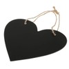 VANZACK Wedding Decor Hanging Chalkboard Sign, 8x7inch Wooden Heart Shaped