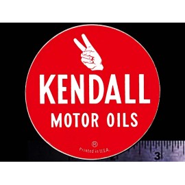KENDALL Motor Oil - Original Vintage 1960's 70’s Racing Decal/Sticker - 3 inch